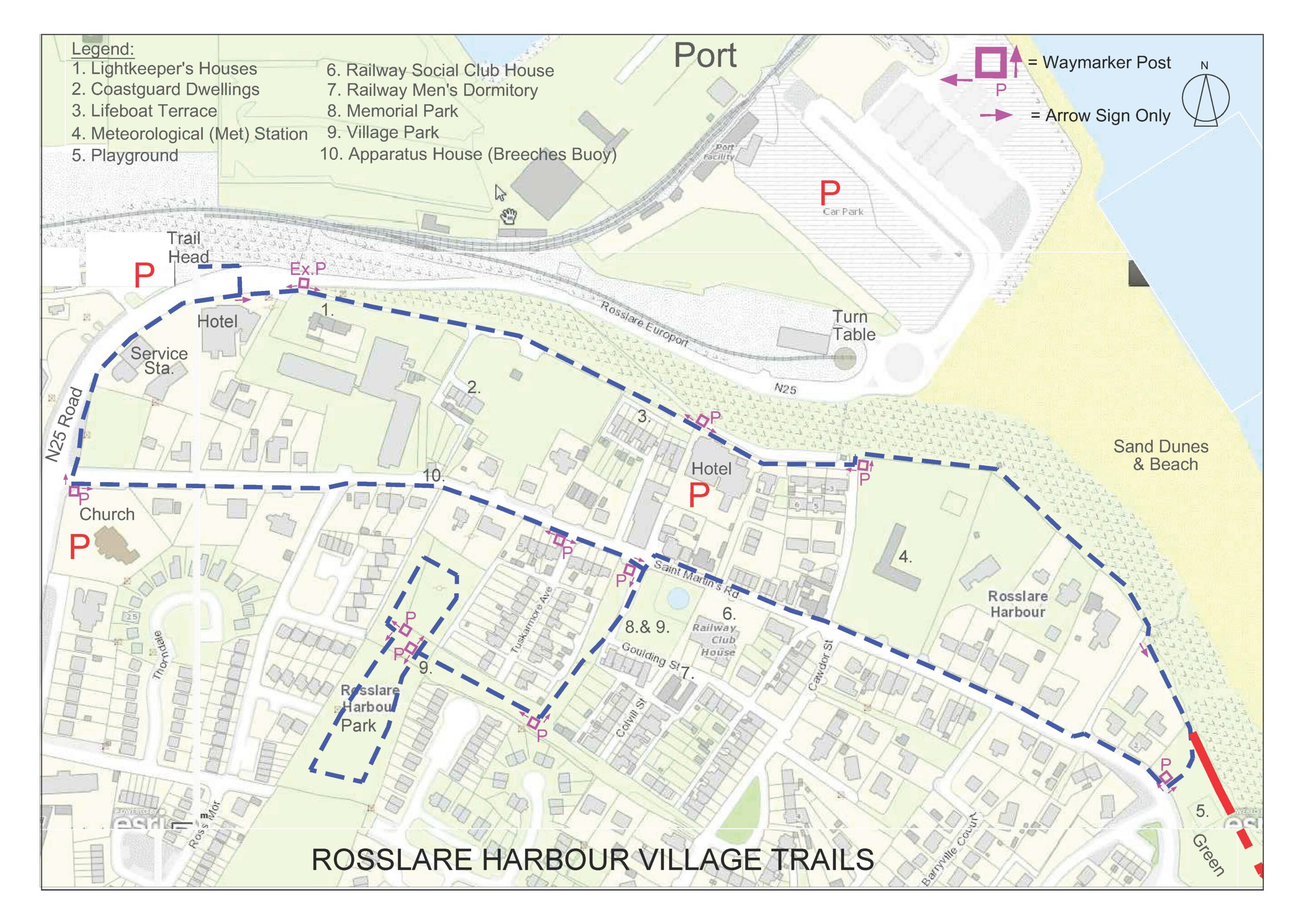 Rosslare Village Loop Map