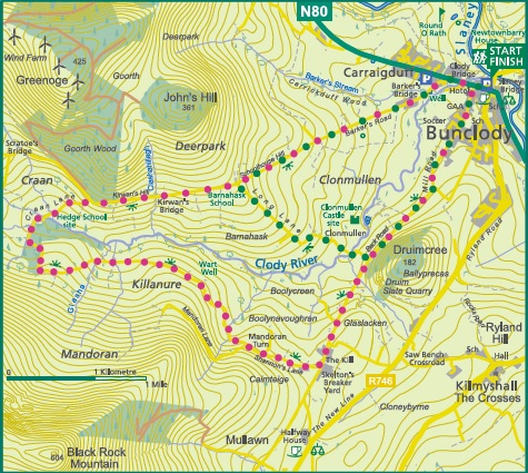 Clody Valley Trails Map